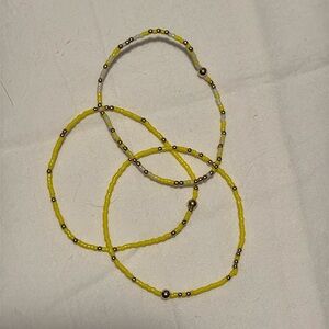 ENewton Lot of 3 Yellow Hope Unwritten Bracelets
